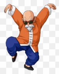 Most Pervy Anime Character - Dragon Ball Z Master Roshi Emoji,Pervy Face Emoji