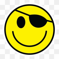 Pirate Smiley Sticker - Emoji