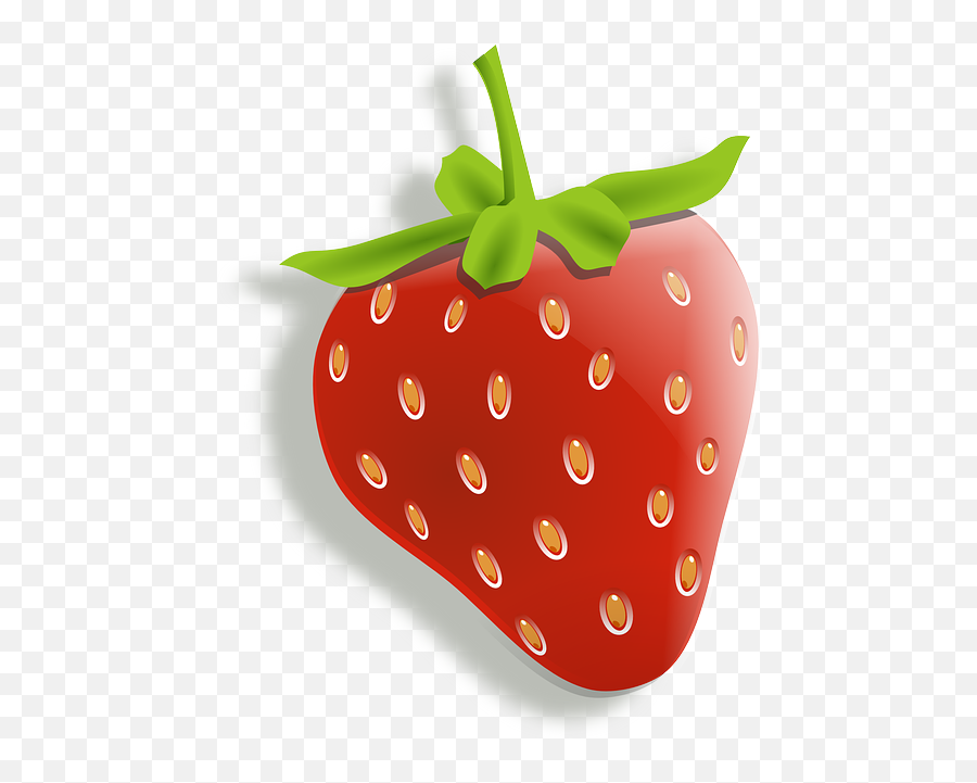 Clkerfreevectorimages - Strawberry Cartoon Fruit Emoji,Strawberry Emoji