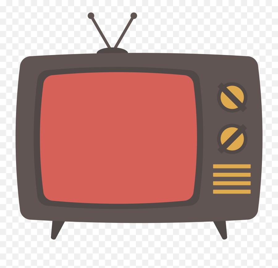 Television Clipart Red Tv Television - Television Cartoon Png Emoji,Television Emoji