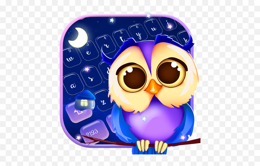Cute Night Owl Keyboard - Google Playu0027d Ttbiqlr Cartoon Emoji,Owl Emojis For Android