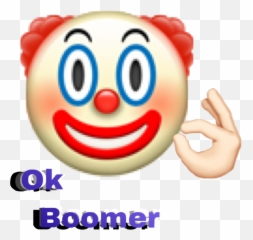 Popular And Trending Boomer Stickers - Clown Face Emoji,Booger Emoji