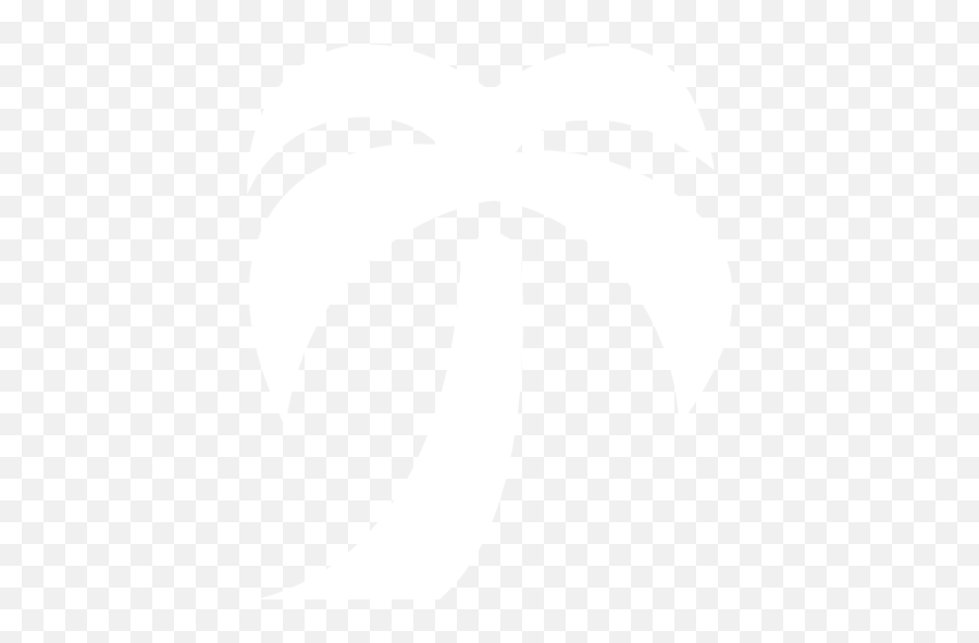 White Palm Tree Icon - White Palm Tree Icon Png Emoji,Palm Tree Emoticons