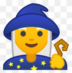Woman Mage Emoji Clipart Free Download Transparent Png - Mage Must Be Between 512 X 512,Christian Emojis Free