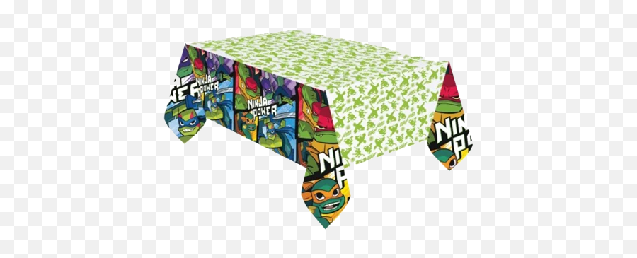 Teenage Mutant Ninja Turtles Plastic Table Cloth Just - Rise Of The Teenage Mutant Ninja Turtles Costumes Emoji,Ninja Turtles Emoji