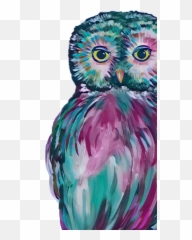 Owl Owls Art Bird Birds Boho Sticker - Western Screech Emoji