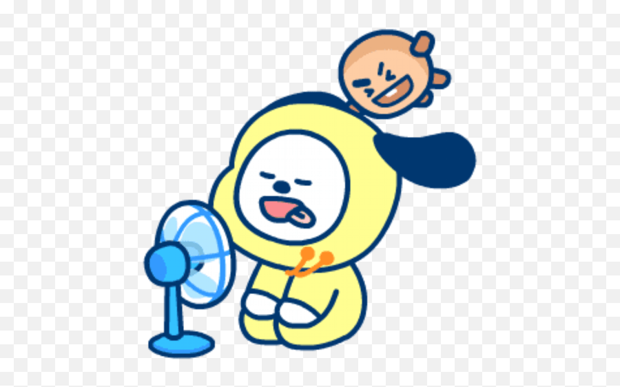 Bt21 Summer - Chimmy Gif Emoji,Bt21 Emoji