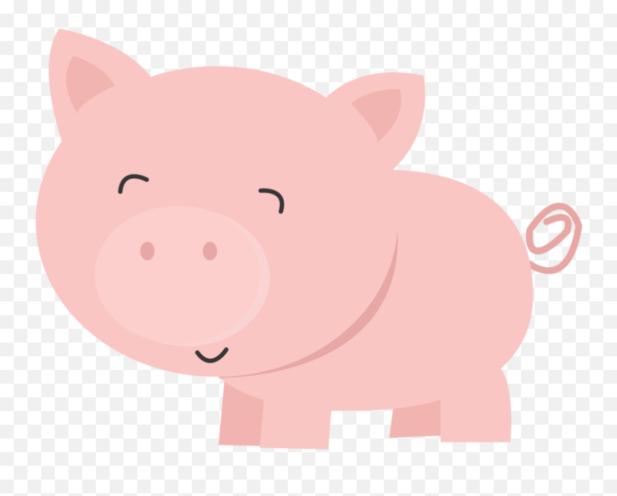 Fat Clipart Piggy Bank Fat Piggy Bank - Cute Baby Pig Cartoon Png Emoji,Pig Knife Emoji