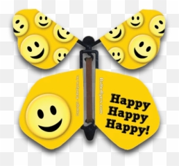 Happy Face Magic Flying Butterfly - Free Download Font Keren Emoji,Butterfly Emoticon