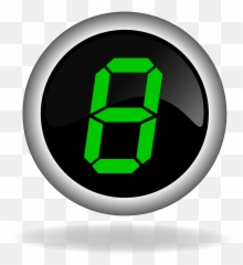 Eight 8 Number Ranking Rating - Digital 7 Segment Display Emoji,Harley Davidson Emoji