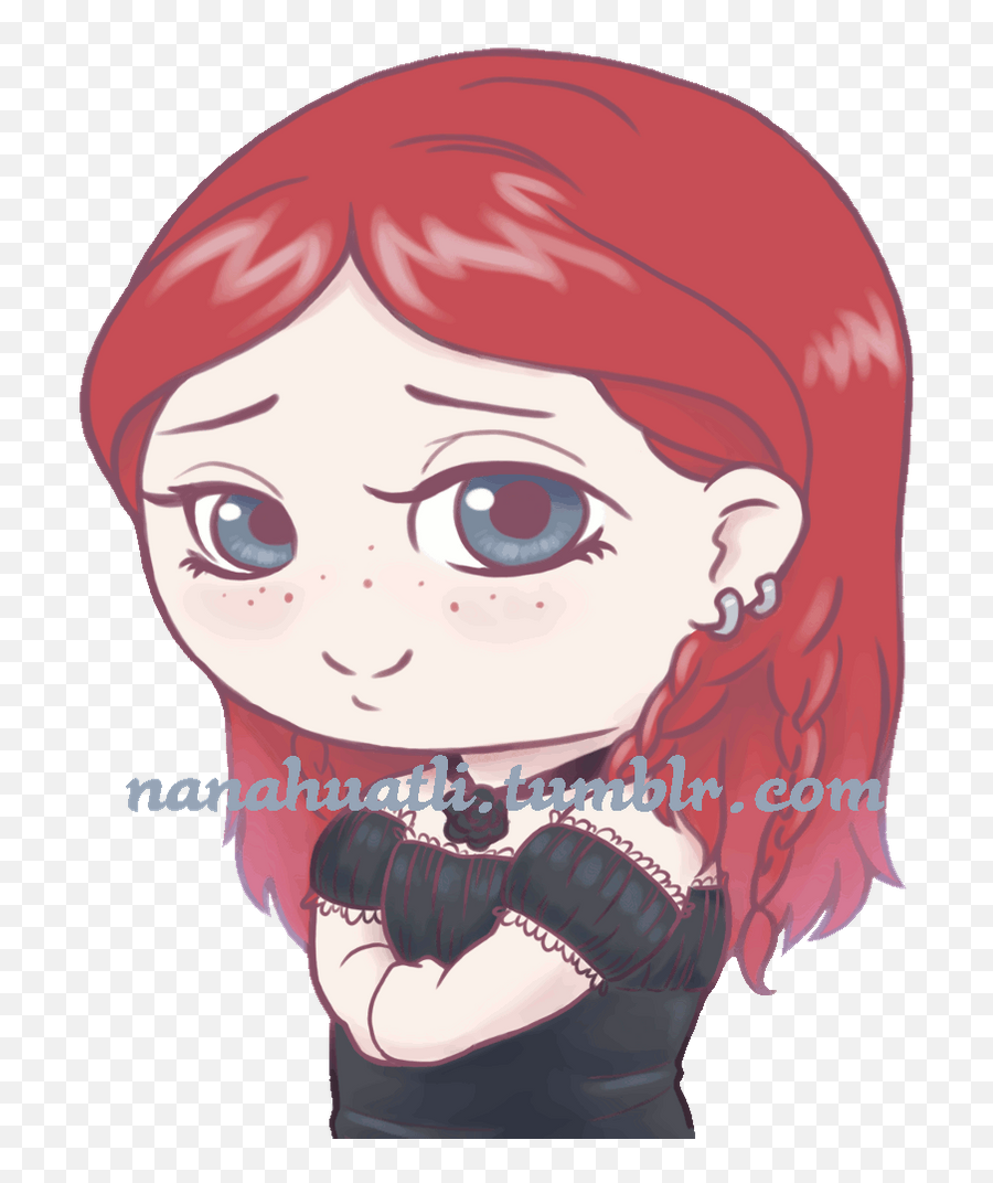 Charlotte Emoji Happy - Cartoon,Red Hair Emoji