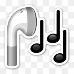Headphone - Emoji De Nota Musical Png,Headphone Emoji
