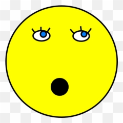Free Shocked Smiley Face Download - Wifi Logo Png Yellow Emoji