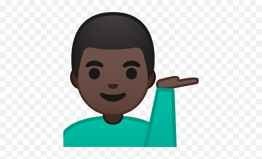 Man Tipping Hand Emoji With Dark Skin Tone Meaning - Boys Emoji Raising Hands,Sassy Emoji