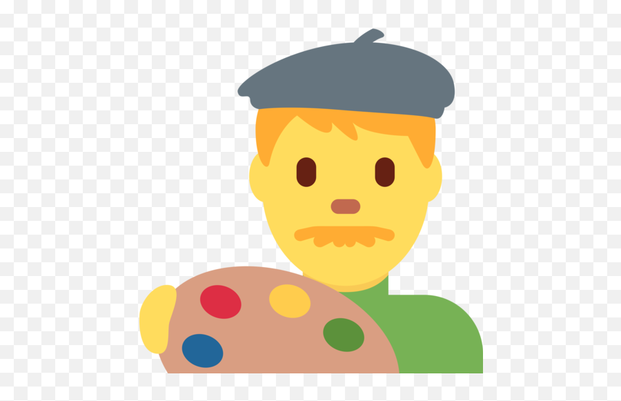 Man Artist Emoji - Emoji De Artista,Paintbrush Emoji