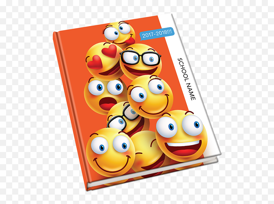 Emoji Friends Yearbook Cover - Emoji Yearbook Cover,Emoji Bulletin Board