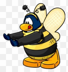 Fuzz The Bee - Club Penguin Png Emoji