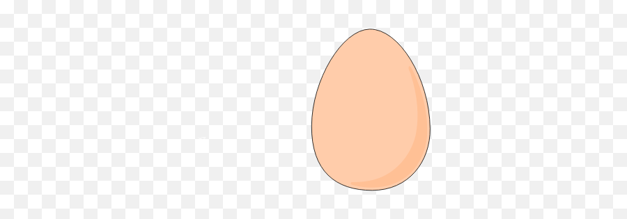 Vector Image Of Egg With Black Border - Egg Emoji,Bunny Emoticon