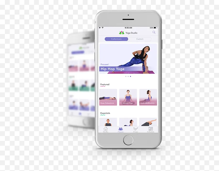 Yoga Studio App - Yoga On Mobile Png Emoji,Yoga Emoticons For Iphone