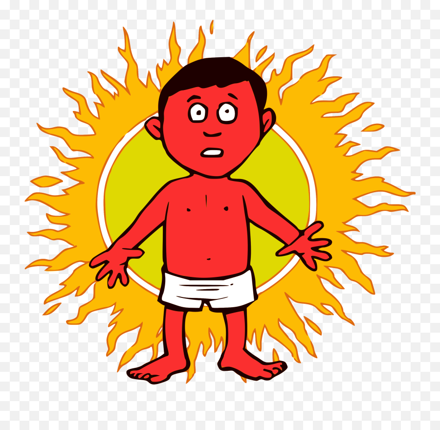 Sweating Sun Clipart - Sunburn Clipart Emoji,Sweaty Emoji
