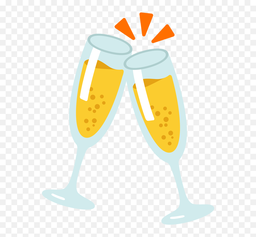 Champagne Glass Wine Glass New Year Champagne Emoji - New Year Champagne Clipart,Wine Emoji
