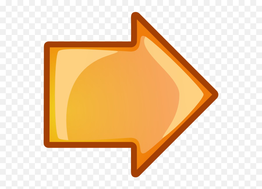 Arrow Pointing Right Clipart - Orange Arrow Emoji,Pointing Right Emoji