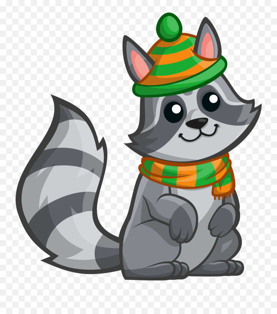 Raccoon Free To Use Clipart 2 - Cute Raccoon Tail Clipart Emoji,Racoon Emoji