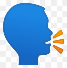 Speaking Head Emoji Clipart - Emoji Parler,Over Your Head Emoji