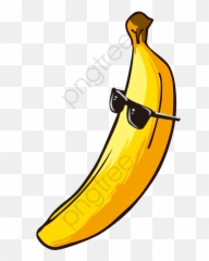 Banana Png Clipart - With Sunglasses Emoji