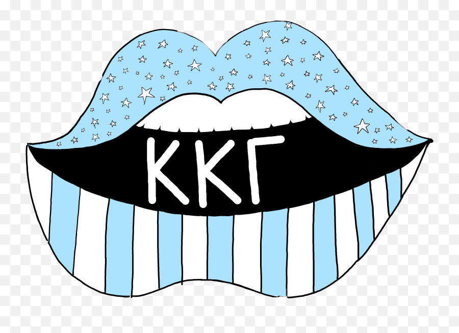 Kappa Kkg Sorority Mouth Sticker By Olivialgaller - Dot Emoji,Kappa Emoji