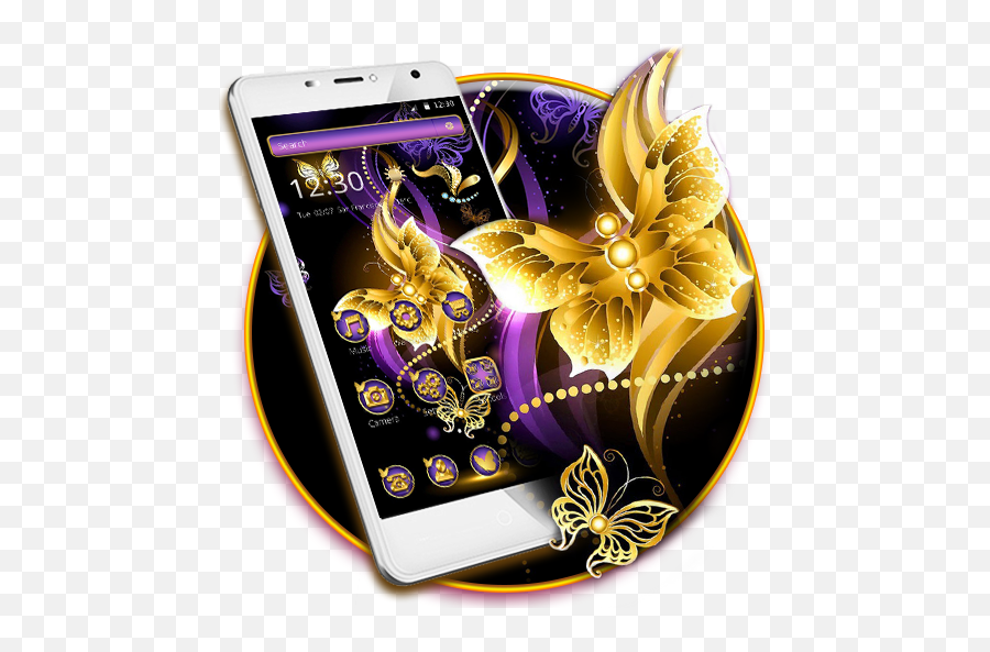 Amazoncom Gilded Butterfly Theme Appstore For Android - Smartphone Emoji,Wand Emoji