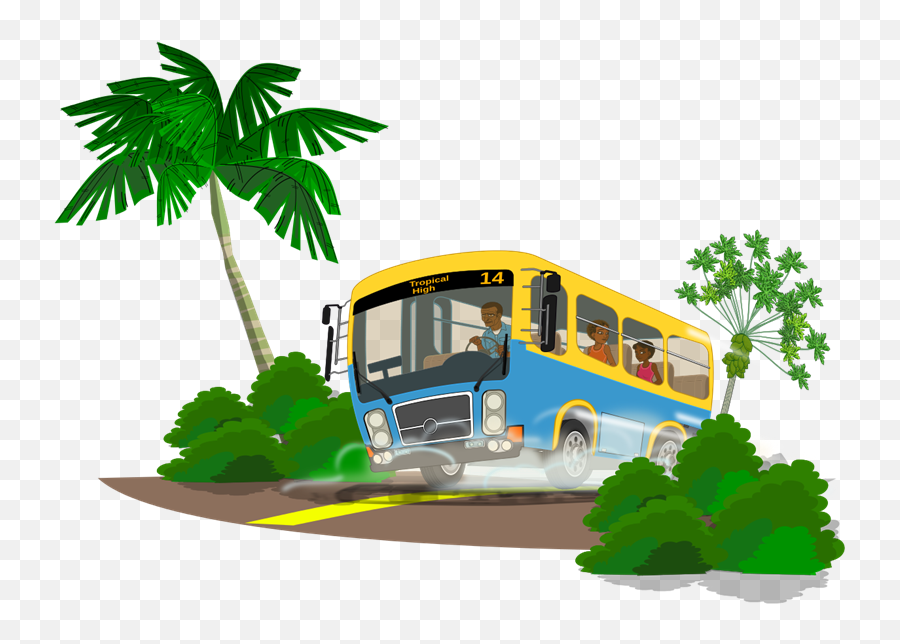Cute Bus Clipart 3 Bus Clip Art School Bus - Travel Bus Cartoon Png Emoji,School Bus Emoji