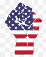 American Flag Fist - Black Power Emoji