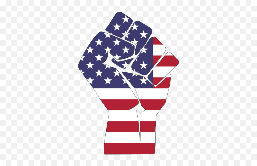 American Flag Fist - Black Power Fist American Flag Emoji,United States Flag Emoji