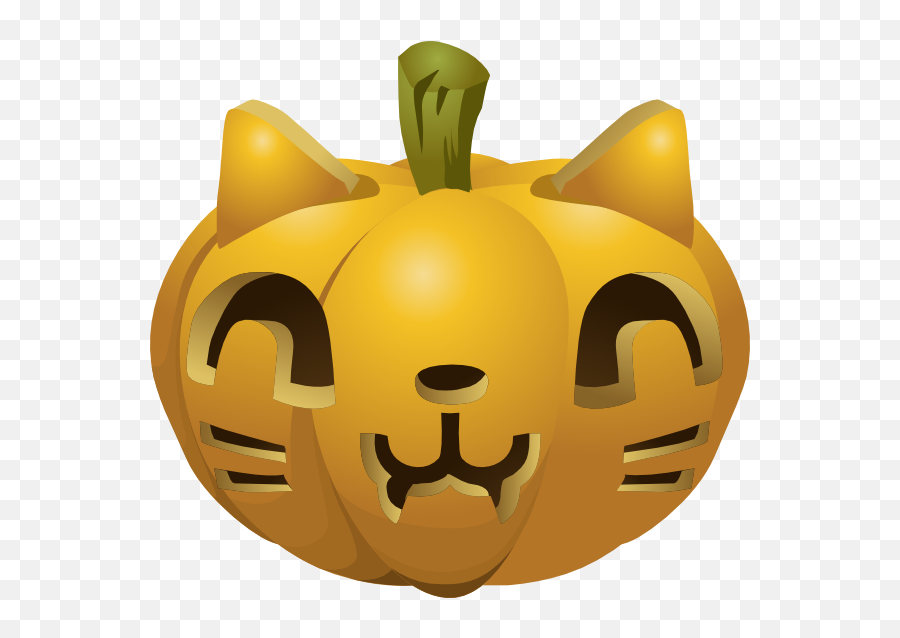 Download How To Set Use Carved Pumpkin Svg Vector - Kitty Happy Emoji,Emoji Carved Pumpkin