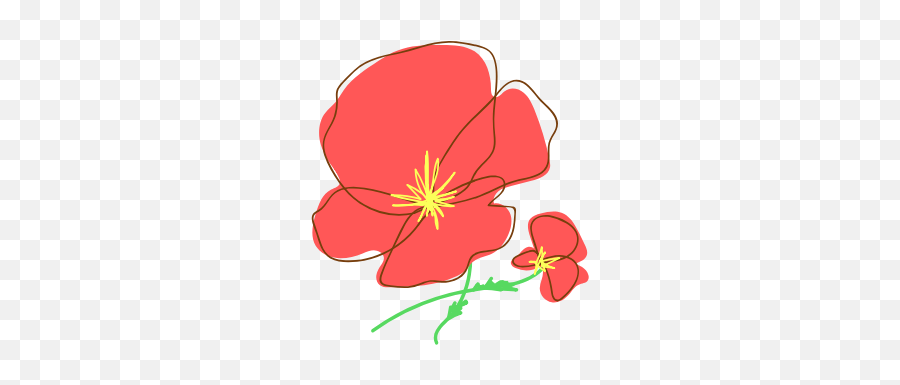 Flora Stickers - Wallflowers Emoji,Hawaiian Emoji App