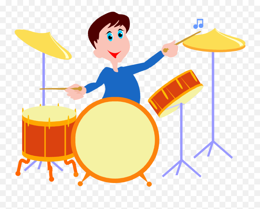 Drums Clipart Wedding - Playing The Drum Cartoon Play Drum Cartoon Gif Emoji,Drummer Emoji