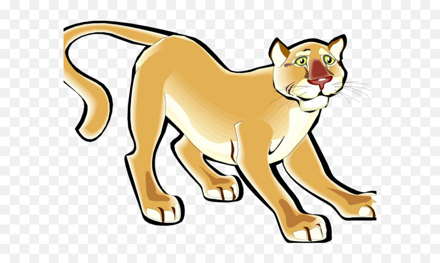 Puma Clipart Transparent - Cougar Clipart Emoji,Cougar Emoji