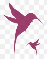 Free Purple Background Vectors - Solid Black Hummingbird Tattoo Emoji