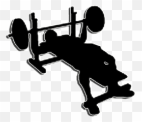 Bench Press Clipart - Clip Art Bench Press Emoji,Barbell Emoji