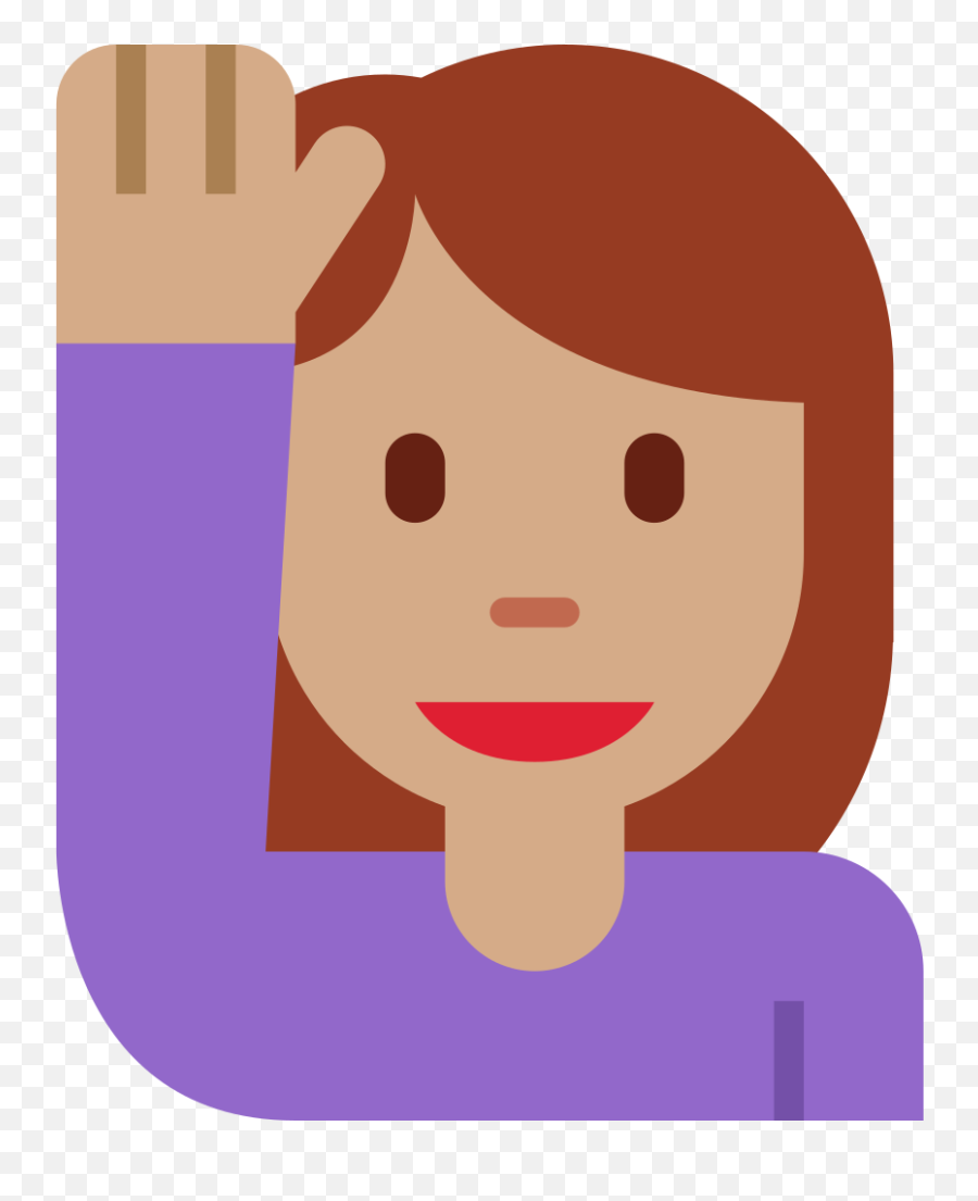 Twemoji2 1f64b - Emojione Emoji Mujer Levantando La Mano,Onion Emoji