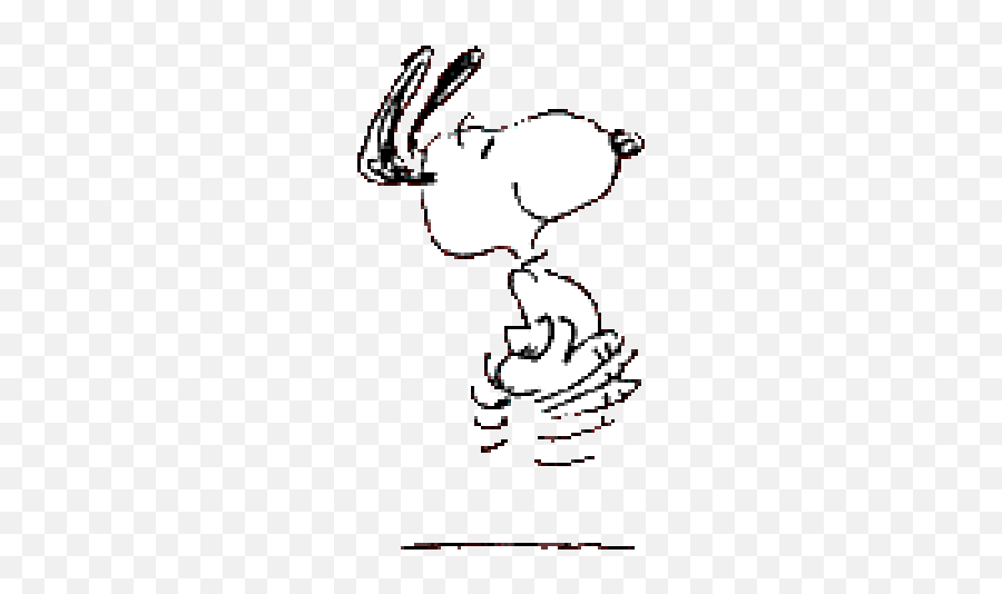 Free Clipart For Snoopy Happy Dance - Snoopy Dancing Gif Png Emoji,Happy Dance Emoticon