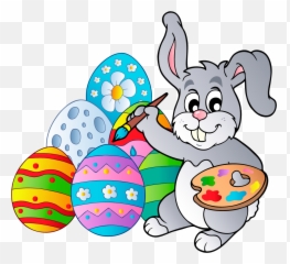 Clipart Easter Bunny Look At Art - And Eggs Emoji