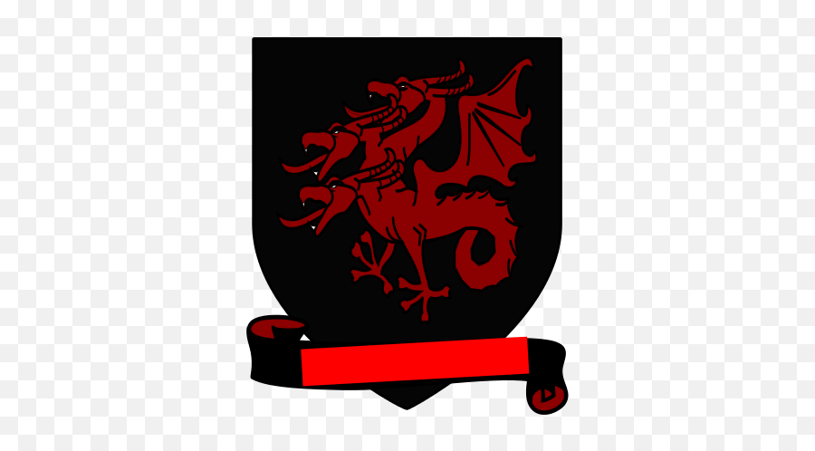 A Song Of Ice And Fire Arms Of - Coat Of Arms Dragon Red And Black Emoji,Fire Clock Emoji
