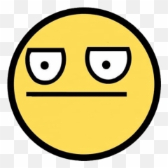 Grumpy Face - Holding In Laugh Emoji