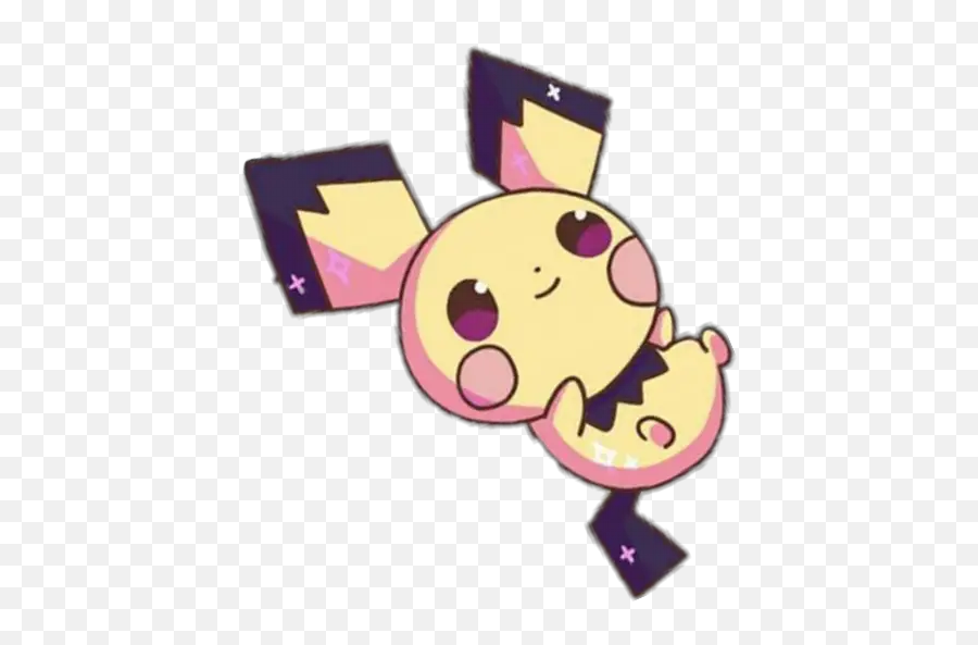 Pikachu U0026 Pichu Cute Stickers For Whatsapp - Pichu Stickers Emoji,Pikachu Emoji