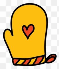 Oven Mitten Icon - Yellow Mittens Cartoon Emoji,Mitten Emoji