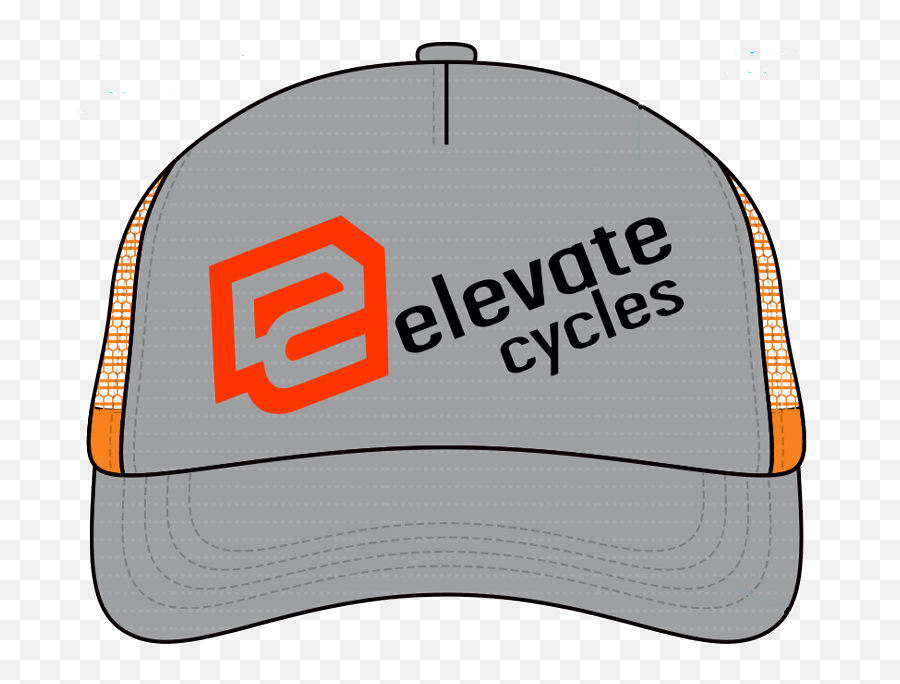 Elevate Cycles Trucker Hat Orange Front - Baseball Cap Emoji,Trucker Emoji