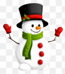 Snowman Clipart Transparent Background - Emoji