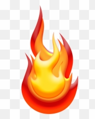 Flame Clipart Transparent Png Image - Fire White Background Emoji